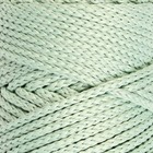 Шнур для вязания без сердечника 100% полиэфир, ширина 3мм 100м/210гр, (21 серо-зеленый) - Фото 1