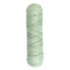 Шнур для вязания без сердечника 100% полиэфир, ширина 3мм 100м/210гр, (21 серо-зеленый) - Фото 2