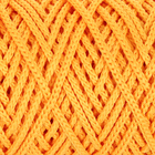 Шнур для вязания без сердечника 100% полиэфир, ширина 3мм 100м/210гр, (16 желтый) - Фото 4