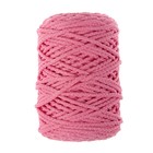 Шнур для вязания с сердечником 100% полиэфир, ширина 5 мм 100м/550гр (90 розовый) - Фото 4