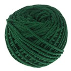 Шнур для вязания с сердечником 100% полиэфир, ширина 5 мм 100м/550гр (49 т. зеленый) - Фото 3