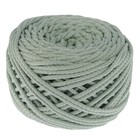 Шнур для вязания с сердечником 100% полиэфир, ширина 5 мм 100м/550гр (21 серо-зеленый) - Фото 3