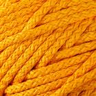Шнур для вязания с сердечником 100% полиэфир, ширина 5 мм 100м/550гр (16 желтый) - Фото 3