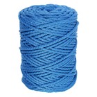 Шнур для вязания с сердечником 100% полиэфир, ширина 5 мм 100м/550гр (14 синий) - Фото 3