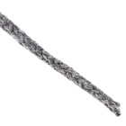 Шнур для вязания без сердечника 100% хлопок, ширина 3мм 100м/200гр (2101 т. серый) - Фото 3