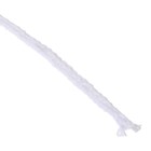Шнур для вязания без сердечника 100% хлопок, ширина 3мм 100м/200гр (2155 белый) - Фото 3