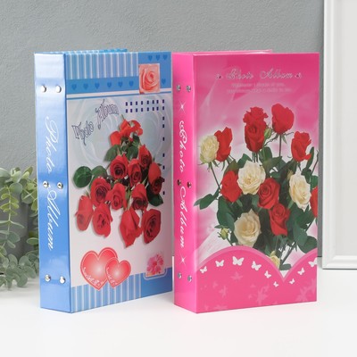 Фотоальбом на 300 фото 10×15 см «Цветочный парад», 33.5×18×5 см, МИКС