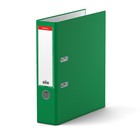 Папка-регистратор А4, 70 мм, GRANITE, разборный, зелёный, пластиковый карман, картон 1.75 мм, вместимость 450 листов - Фото 1