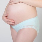 Трусы с кружевом для беременных (низкие), размер 42-44, цвет голубой - Фото 1