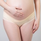 Трусы с кружевом для беременных (низкие), размер 42-44, цвет бежевый - Фото 2