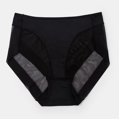 Трусы бесшовные ONLITOP Invisible Plus maxi, размер 44-46, цвет чёрный