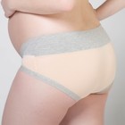 Трусы для беременных (низкие), размер 44-46, цвет бежевый/серый - Фото 3
