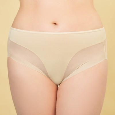 Трусы бесшовные ONLITOP Invisible Plus maxi, размер 44-46, цвет бежевый