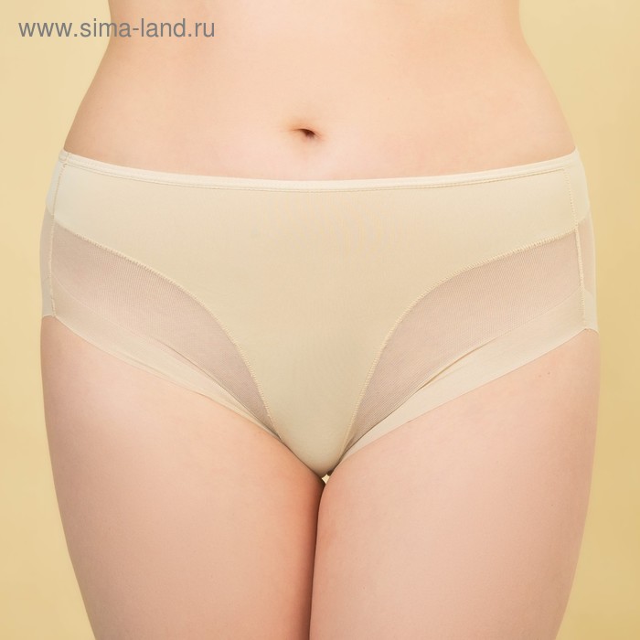 Трусы бесшовные ONLITOP Invisible Plus maxi, размер 48-50, цвет бежевый - Фото 1