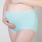 Трусы с кружевом для беременных (высокие), размер 44-48, цвет голубой - Фото 1