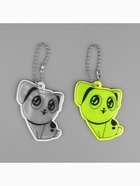 Светоотражающий элемент «Собачка», двусторонний, 5.5×4.4 см, МИКС - Фото 3