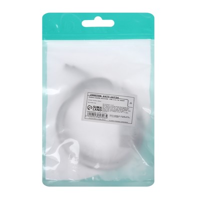 Кабель Luazon, microUSB - USB, 1 А, 1 м, оплётка металл, серебристый