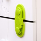Блокиратор для дверей шкафов, цвет зелёный - фото 109493421