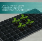 Кассета для рассады, на 72 ячейки, по 50 мл, из пластика, чёрная, 54×28×4 см, Greengo - Фото 3