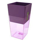 Кашпо «Дуэт», 1,8 л, цвет фиолетовый, прозрачный - Фото 2