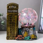 Плазменный шар - светильник RISALUX «Лондонская телефонная будка», полистоун, 19.5×15×16 см - Фото 2