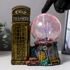 Плазменный шар - светильник RISALUX «Лондонская телефонная будка», полистоун, 19.5×15×16 см - Фото 4
