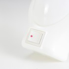 Ночник RISALUX «Лунный свет», пластик, от сети, белый, 9×7×3.5 см - Фото 3