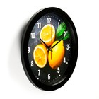 Часы настенные "Лимоны", чёрный обод, 28х28 см - Фото 2