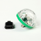 Световой прибор хрустальный шар USB - MicroUSB для Android, реагирует на звук - Фото 1