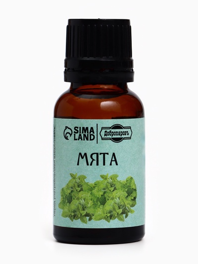 Эфирное масло «Мята», флакон-капельница, 17 мл «Добропаровъ»