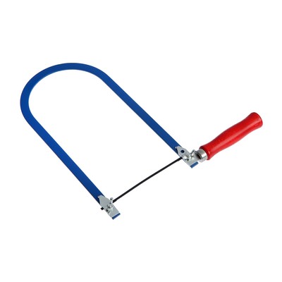 Лобзик ручной ТУНДРА, деревянная рукоятка 250 мм, пилки 130 мм.