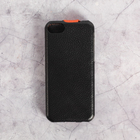 Чехол для телефона Melkco для iPhone 5s/ 5/ 5C черно-оранжевый, кожа - Фото 1