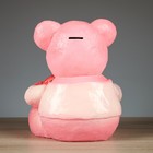 Копилка "Мишка с сердцем" розовый 27см - Фото 3