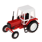 Трактор, красный, масштаб 1:43 - Фото 3