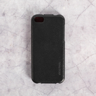 Чехол для телефона HOCO для iPhone 5s/ 5/ 5C черный, кожа - Фото 1