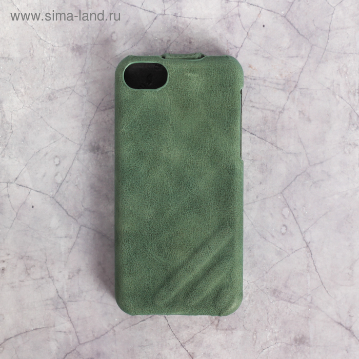 Чехол для телефона Melkco для iPhone 5s/ 5/ 5C зеленый, кожа - Фото 1