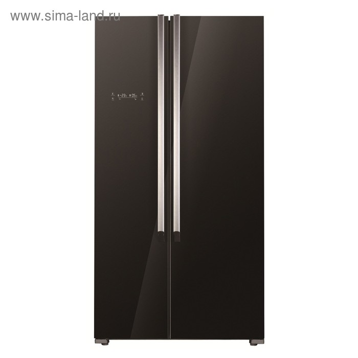 Холодильник Kraft KF-F2661NFL, Side-by-Side, класс А, черный - Фото 1