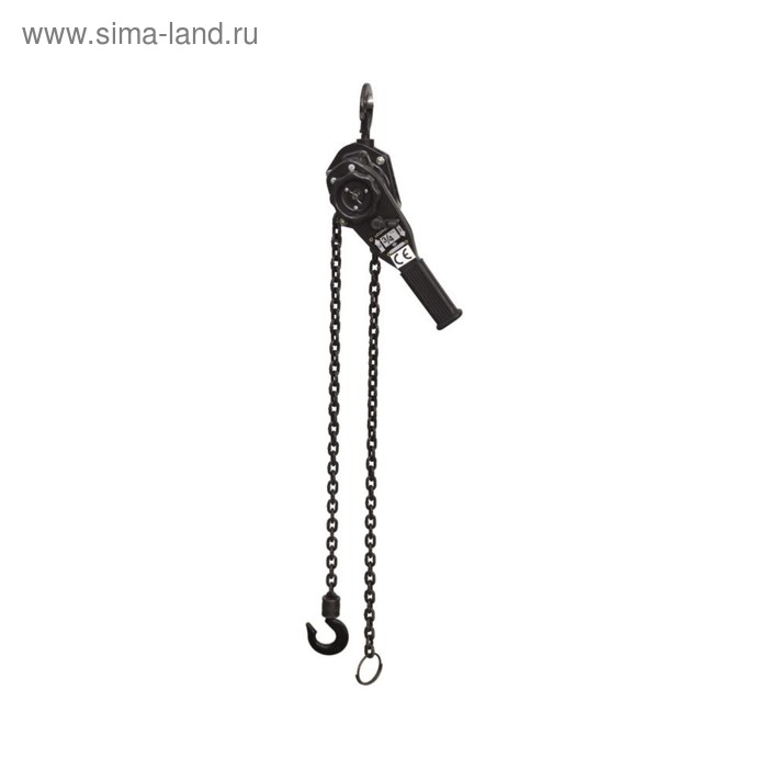 Таль WIEDERKRAFT WDK-83075, механическая, рычажная, грузоподъемность 750 кг, цепь 1,5 м - Фото 1