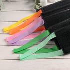 Губка для тела жёсткая «Чёрное золото», 37×12 см, МИКС - Фото 3