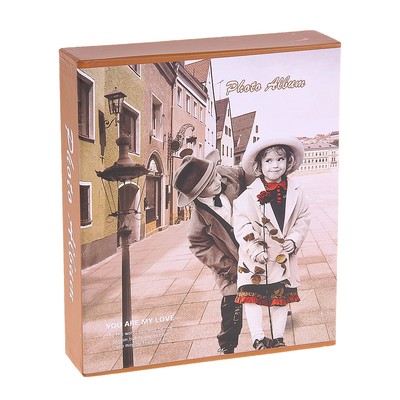 Фотоальбом на 80 фото 10х15 см в коробке "Юные путешественники" 23х19х5 см
