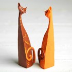 Фигура "Коты парочка" коричнево-оранжевый, 21,5х9х10см - Фото 3