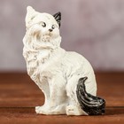 Фигура "Котенок сидит" бело-черный, 4х2х6см - Фото 1