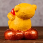 Фигура "Медведь желтый на сердце с сердцем", 7,5х6,5х8см - Фото 6