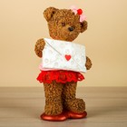 Фигура "Тедди "Девочка", коричневая 7х10х19см - Фото 1