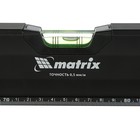 Уровень MATRIX, 150 см, алюминиевый, ±0.5 мм/м, усиленный, фрезерованный, 3 глазка - Фото 3