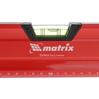 Уровень MATRIX, 120 см, алюм., фрезер., 3 глазка (1 зеркал.), 2-х комп. ручки, магнит - Фото 3
