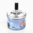 Пепельница бездымная «Девушка и пальмы», для сигарет и стиков, 12×9 см - Фото 2