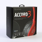 Наушники Qumo Accord 3 PRO, беспроводные, накладные, микрофон,BT v4.2, 300 мАч,черно-красные - Фото 5