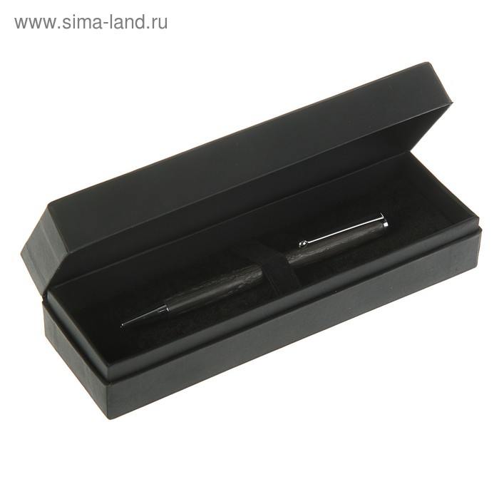 Ручка шариковая Slim Мореный дуб, чёрные чернила, подарочная упаковка - Фото 1