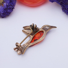 Брошь «Янтарь» колибри в бронзе 3056, цвет МИКС - Фото 2